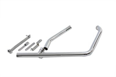 2 into 1 Exhaust Pipe Header Chrome(KIT)