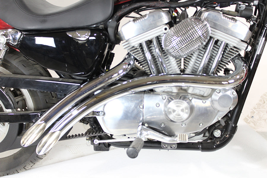 Curved Radius Exhaust Header Set Chrome(SET)