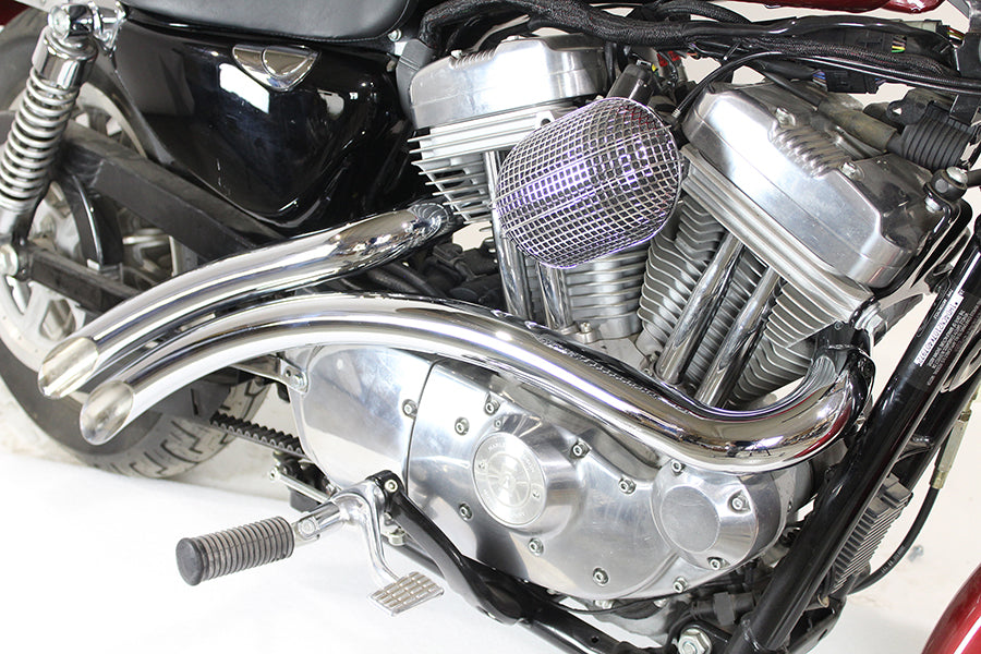 Curved Radius Exhaust Header Set Chrome(SET)