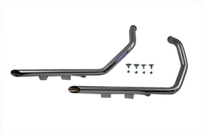 Exhaust Drag Pipe Set Slash Cut Ends(KIT)