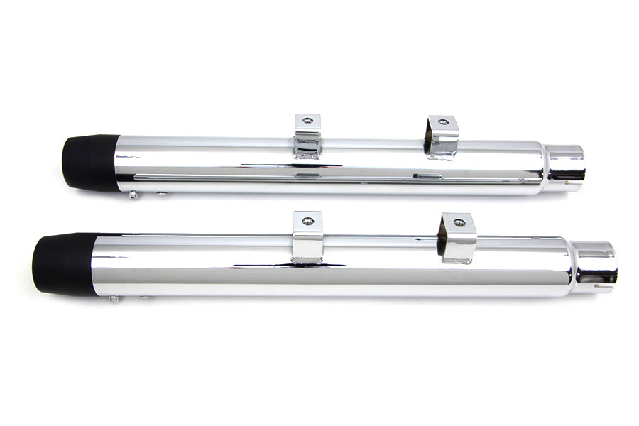 2-1/4 Diameter Chrome Straight Muffler Set(SET)