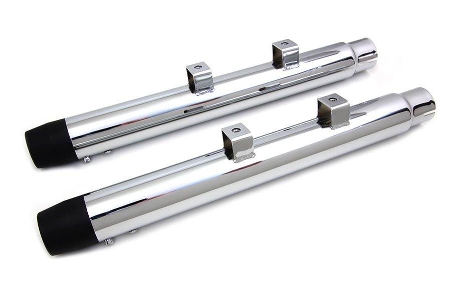 2-1/4 Diameter Chrome Straight Muffler Set(SET)