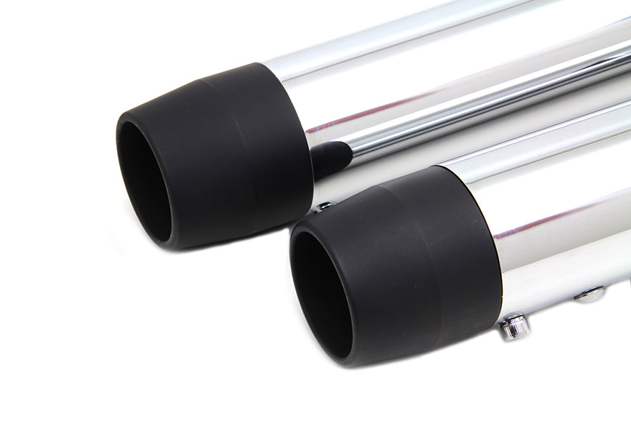 2-1/4 Diameter Chrome Straight Muffler Set(SET)