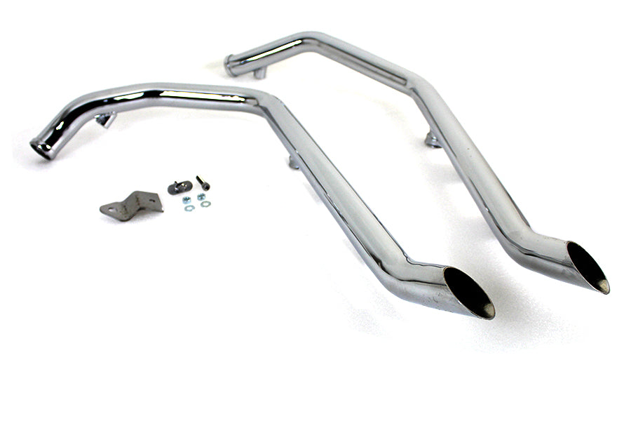 Wyatt Gatling Exhaust Drag Pipe Set Goose Style Ends(SET)