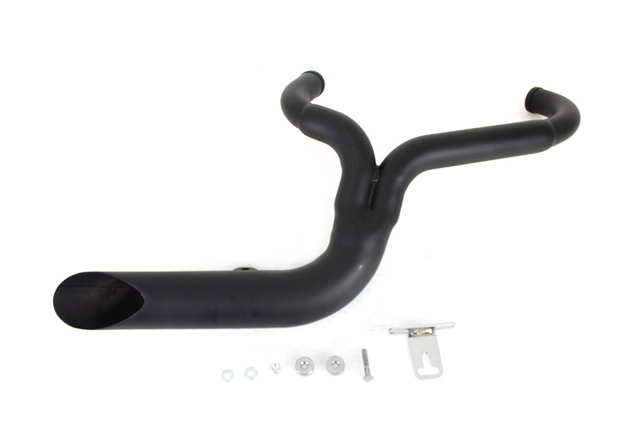 FXD 2:1 Lake Side Pipe Exhaust Black(EA)