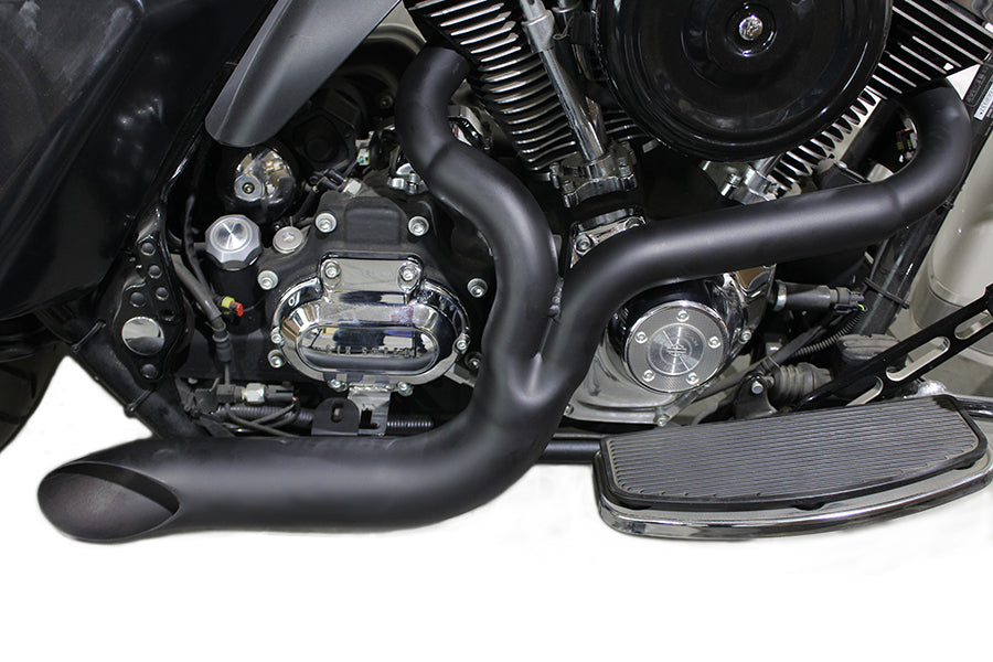 FXD 2:1 Lake Side Pipe Exhaust Black(EA)