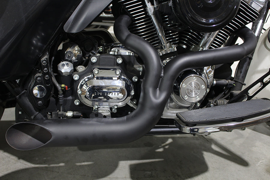 FXD 2:1 Lake Side Pipe Exhaust Black(EA)