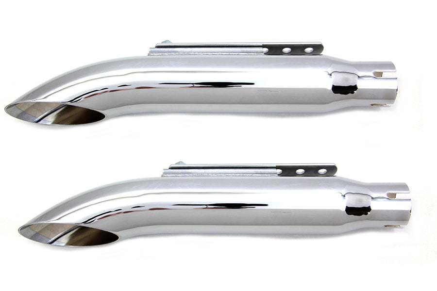 16 Turn Out Muffler Set Chrome(SET)