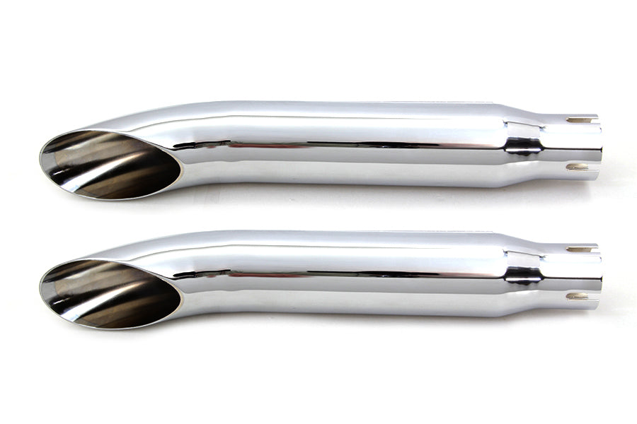 16 Turn Out Muffler Set Chrome(SET)