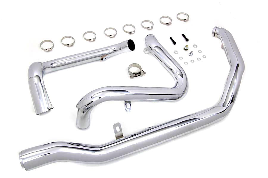 M8 True Dual Header Set Chrome(SET)