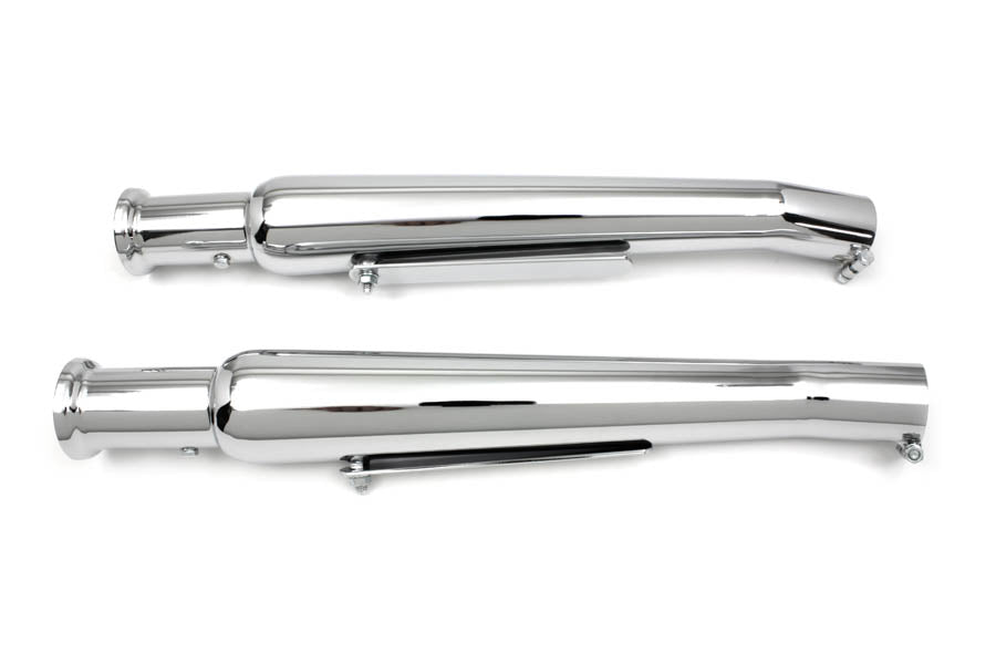 Chrome Megaphone Muffler Tip Set(SET)