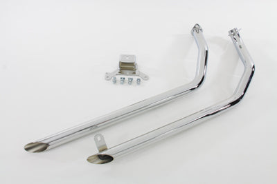 Exhaust Drag Pipe Set Slash Cut(SET)
