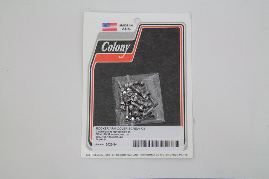 Rocker Arm Cover Screw Kit Chrome(KIT)