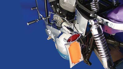 Chrome Side Mount Tail Lamp Bracket(EA)
