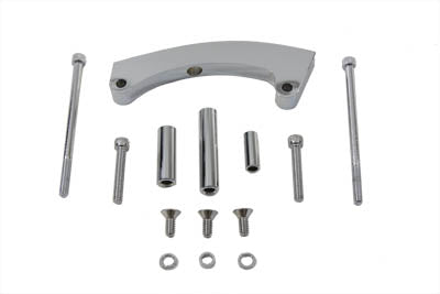 Chrome Side Mount Tail Lamp Bracket Curved(EA)