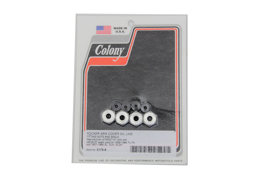 Rocker Arm Cover Oil Line Fitting Nuts and Seals Kit(KIT)