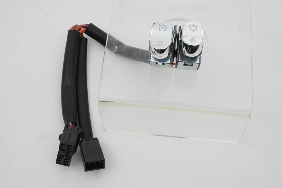 Rocker Style Handlebar Switch Kit Chrome(SET)