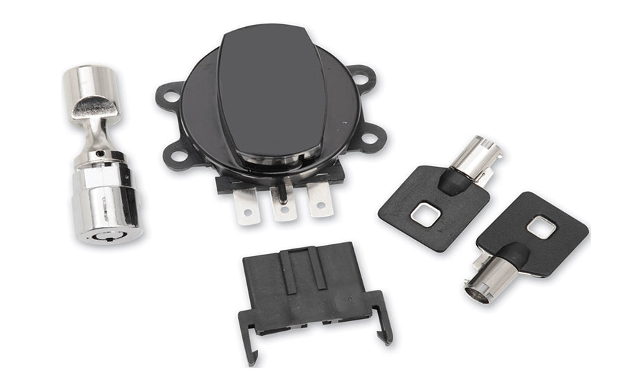 Side Hinge Ignition Switch Black with Fork Lock(EA)