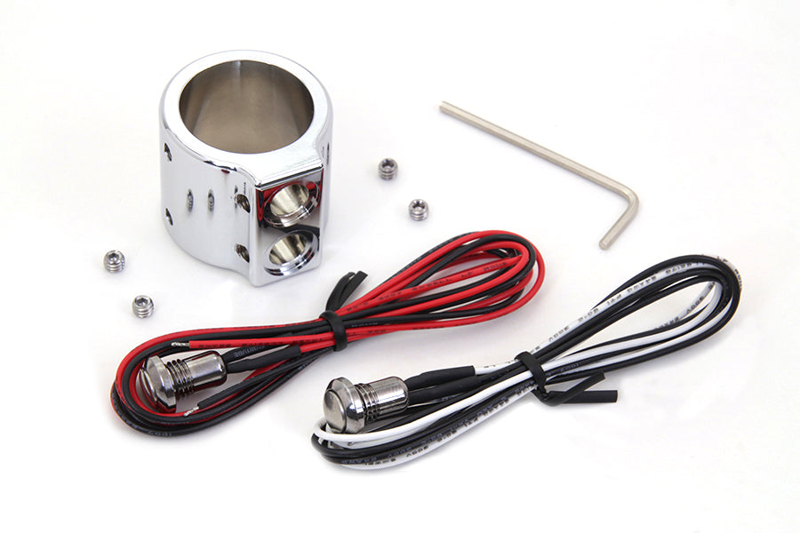 Chrome Dual Handlebar Button Switch Kit(KIT)