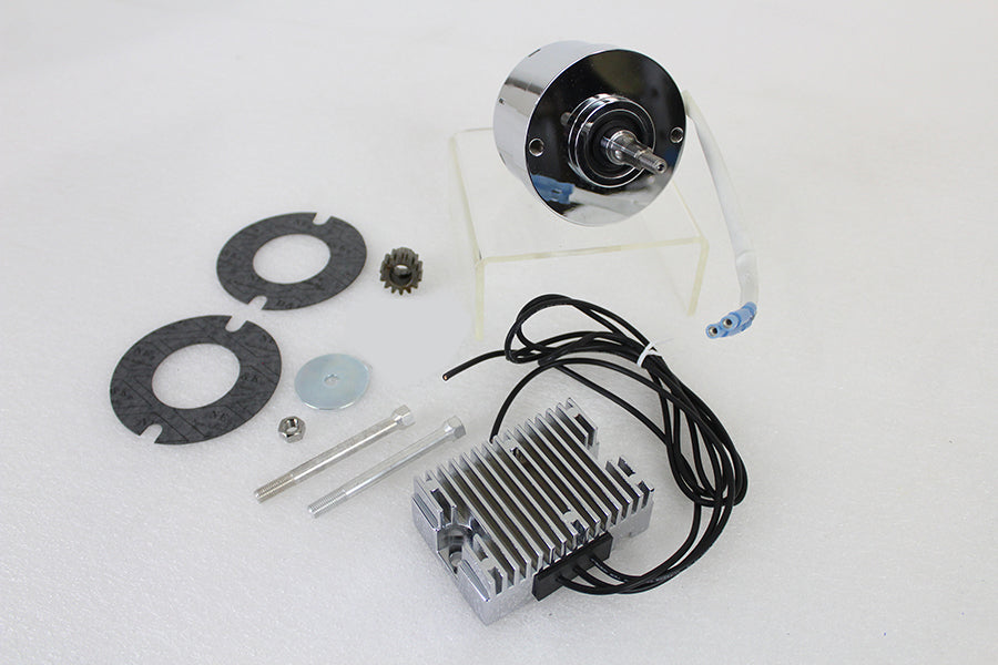 Chrome 12 Volt Alternator Generator Conversion Kit(KIT)