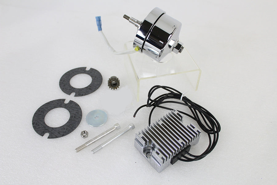 Chrome 12 Volt Alternator Generator Conversion Kit(KIT)