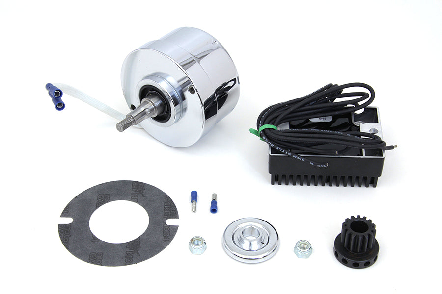 Chrome 12 Volt Alternator Generator Conversion Kit(KIT)