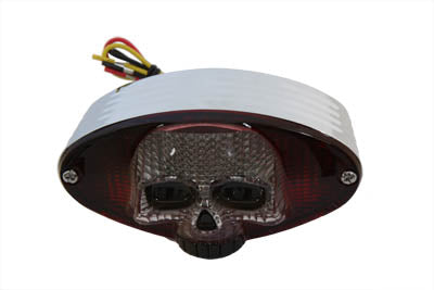 Chrome Cateye LED Tail Lamp Skull Style(EA)