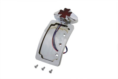 Chrome Maltese LED Tail Lamp License Plate Assembly(EA)