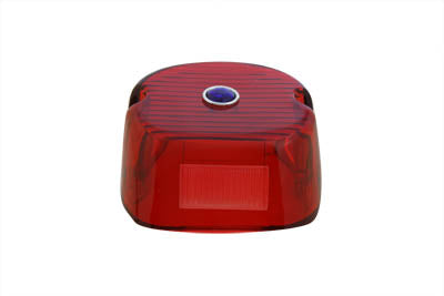 Tail Lamp Lens Laydown Style Red with Blue Dot(EA)