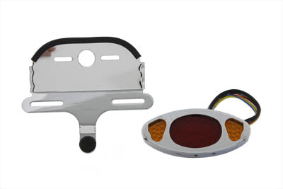 Wyatt Gatling Chrome Oval Tail Lamp Assembly(KIT)