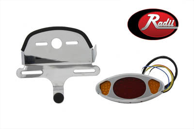 Wyatt Gatling Chrome Oval Tail Lamp Assembly(KIT)
