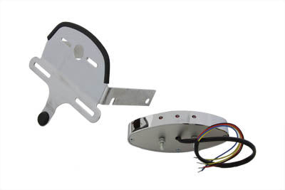 Wyatt Gatling Chrome Oval Tail Lamp Assembly(KIT)