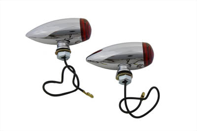 Mini Bullet Red Lens Marker Lamp Set(SET)