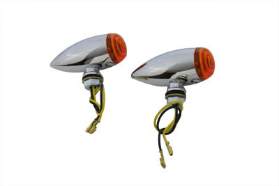 Mini LED Bullet Amber Lens Marker Lamp Set(SET)