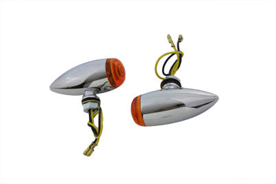 Mini LED Bullet Amber Lens Marker Lamp Set(SET)