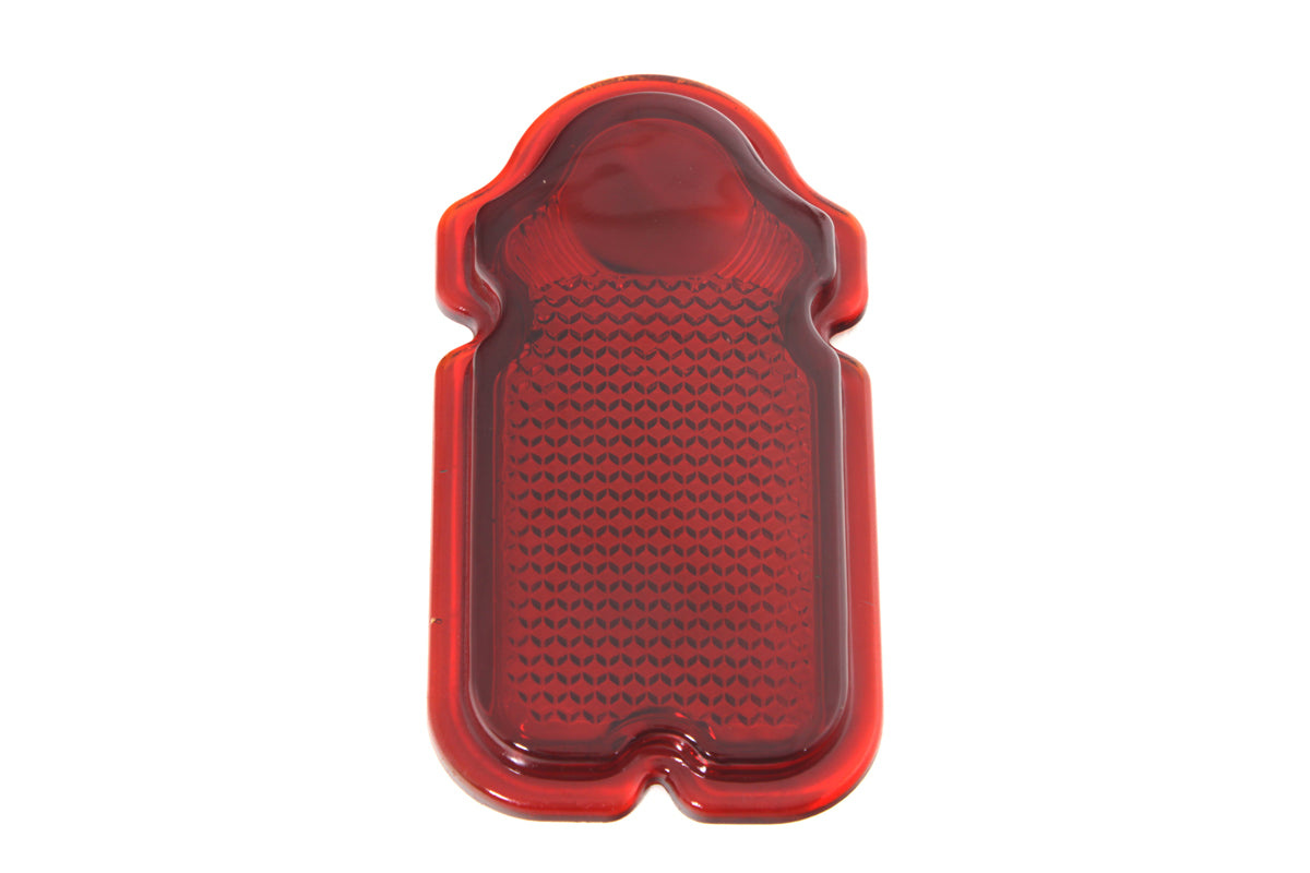 Red Glass Tombstone Tail Lamp Lens(EA)