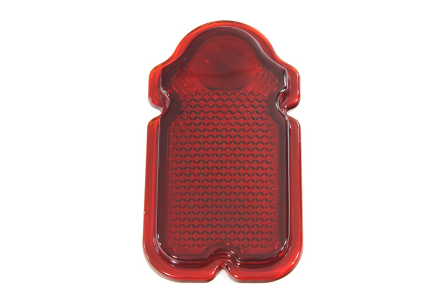 Red Glass Tombstone Tail Lamp Lens(EA)