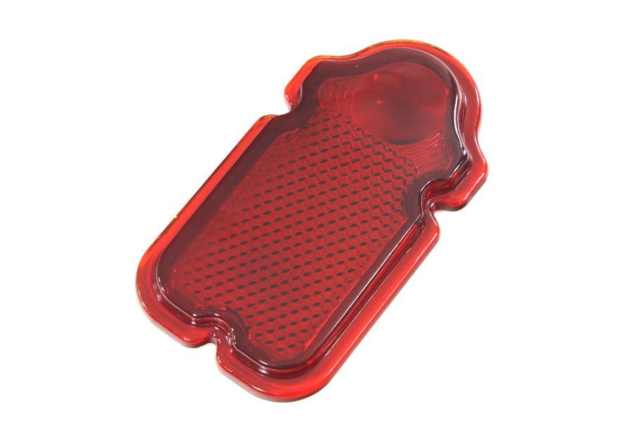 Red Glass Tombstone Tail Lamp Lens(EA)