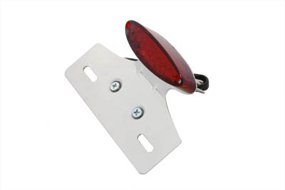 Chrome Mini Cateye Tail Lamp Red Lens(EA)