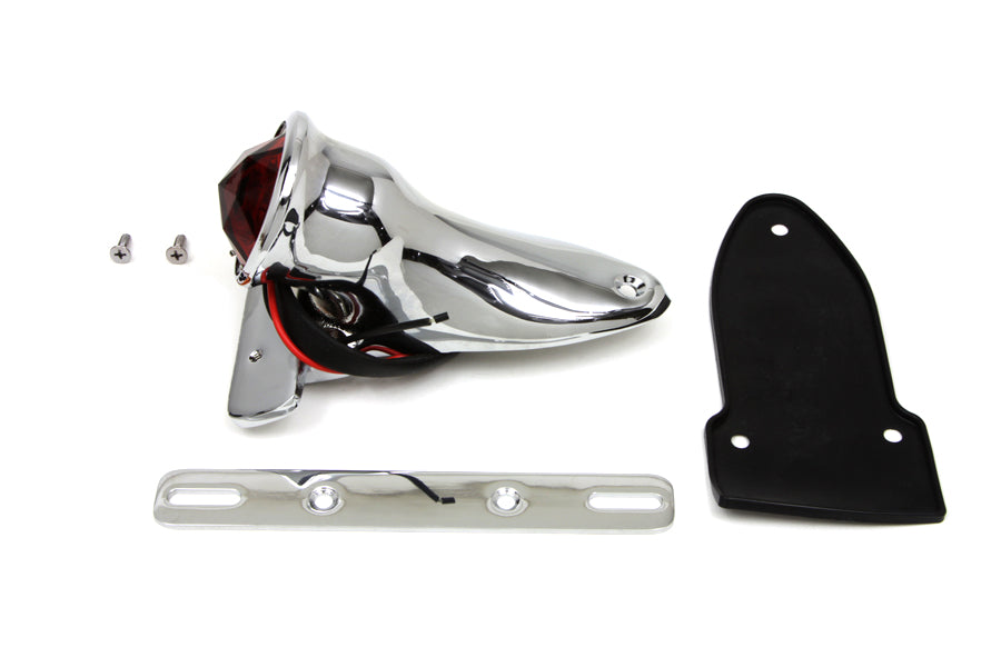 Bates Bobber Tail Lamp Assembly Chrome(EA)