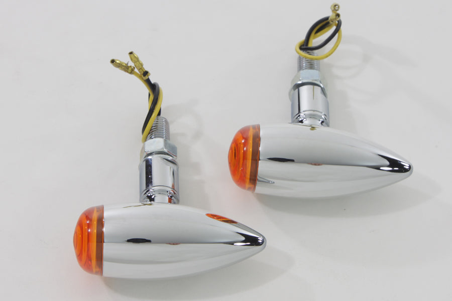 Mini LED Bullet Amber Lens Marker Lamp Set(SET)
