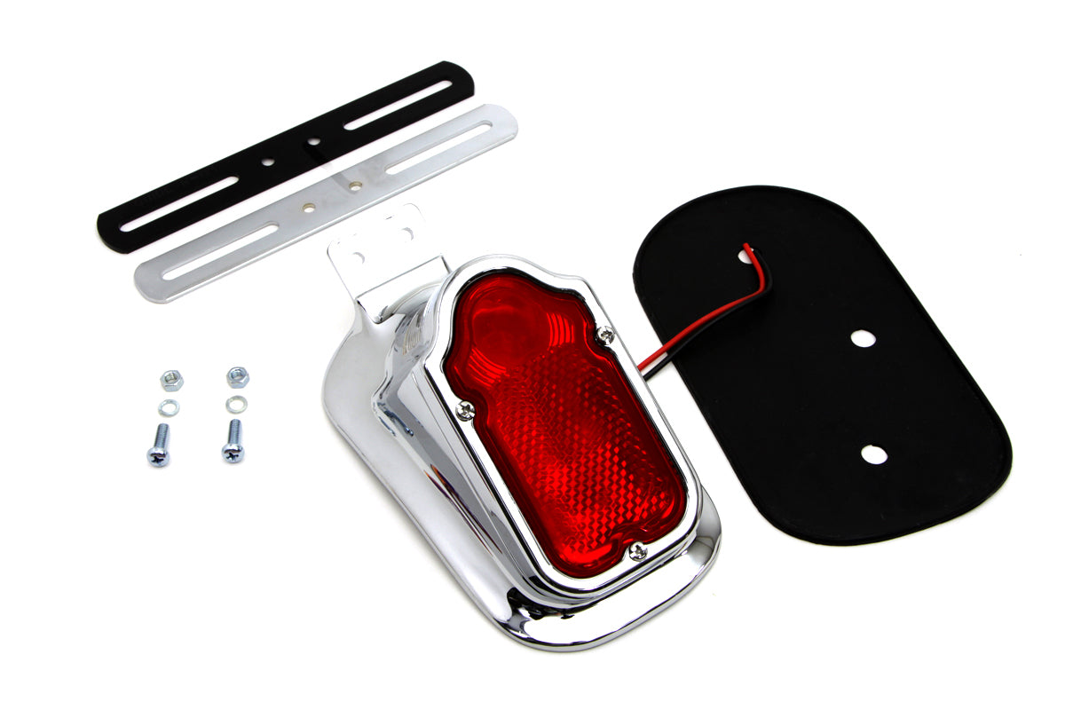 Chrome Tombstone Style Tail Lamp(KIT)