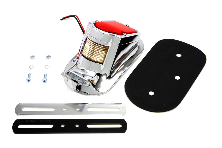 Chrome Tombstone Style Tail Lamp(KIT)