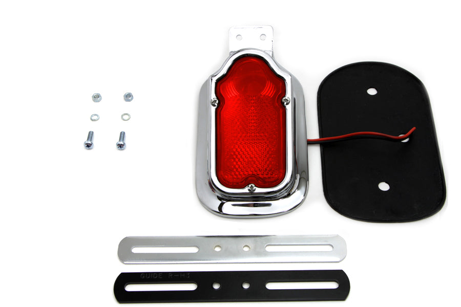 Chrome Tombstone Style Tail Lamp(KIT)