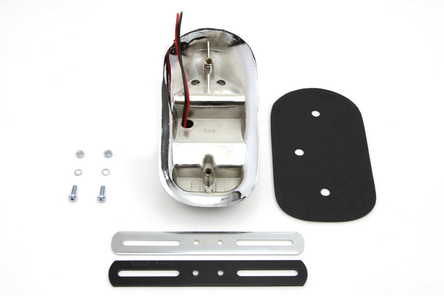 Chrome Tombstone Style Tail Lamp(KIT)