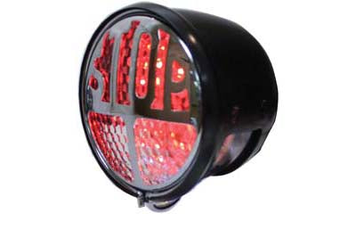 Black Stop LED Tail Lamp Round Style(EA)