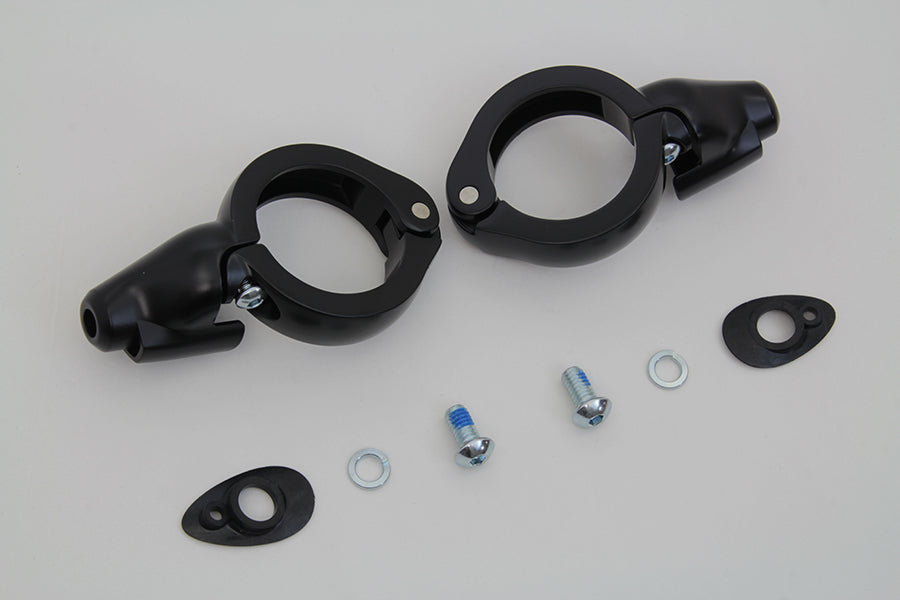 Black Turn Signal Relocation Kit 49mm Forks(KIT)