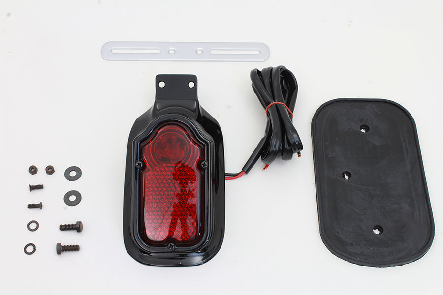 Glossy Black Tombstone Style Tail Lamp Assembly(EA)