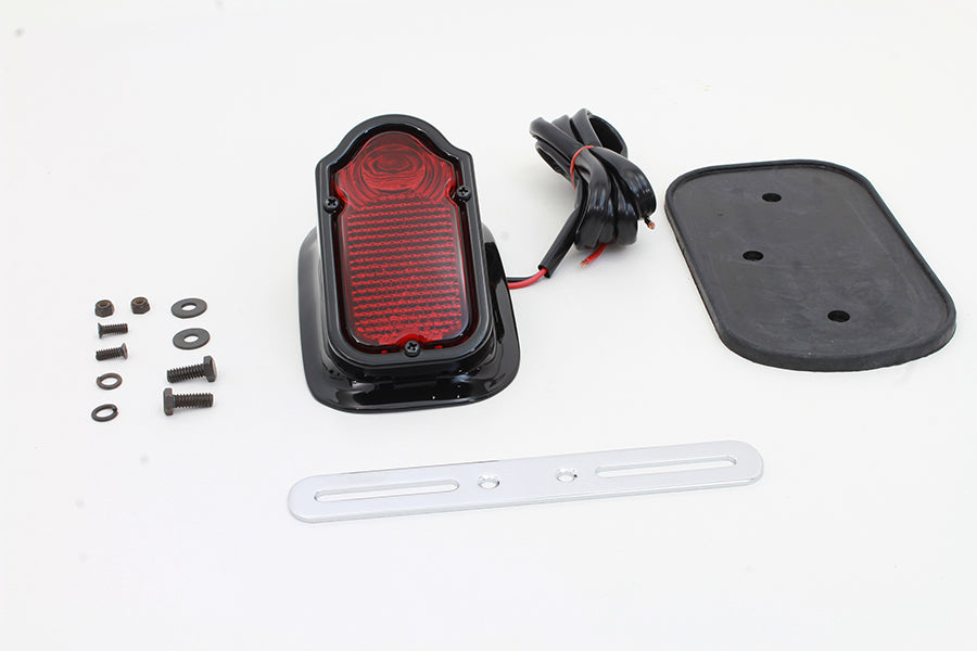 Glossy Black Tombstone Style Tail Lamp Assembly(EA)