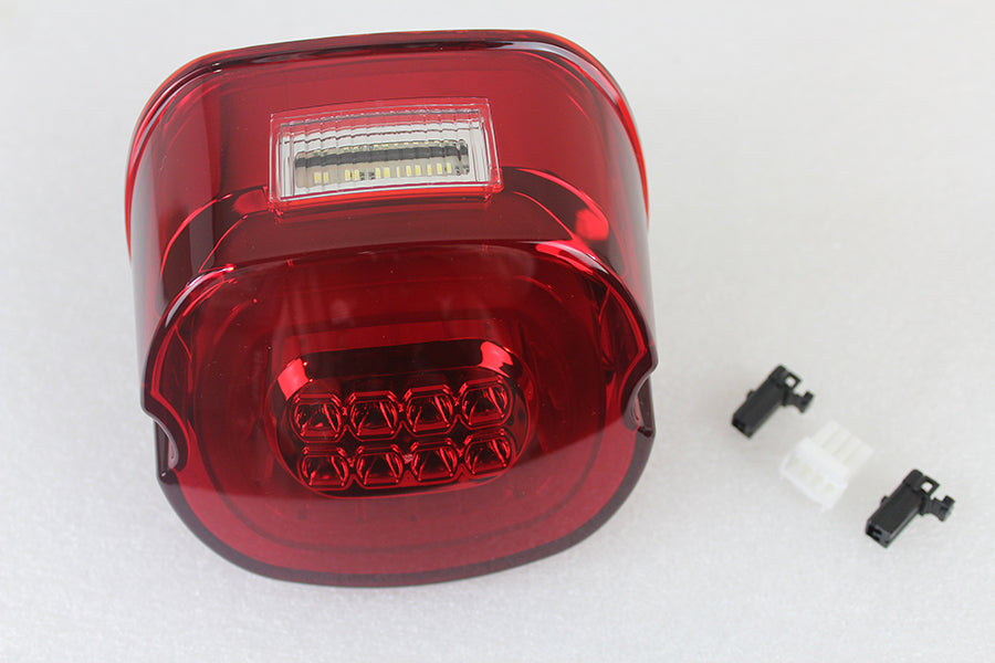 Red Lens Tail Lamp with LED Turn Signals(EA)